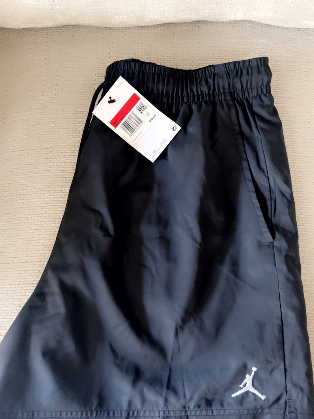 Jordan Black Men's Athletic Shorts with Jumpman Logo